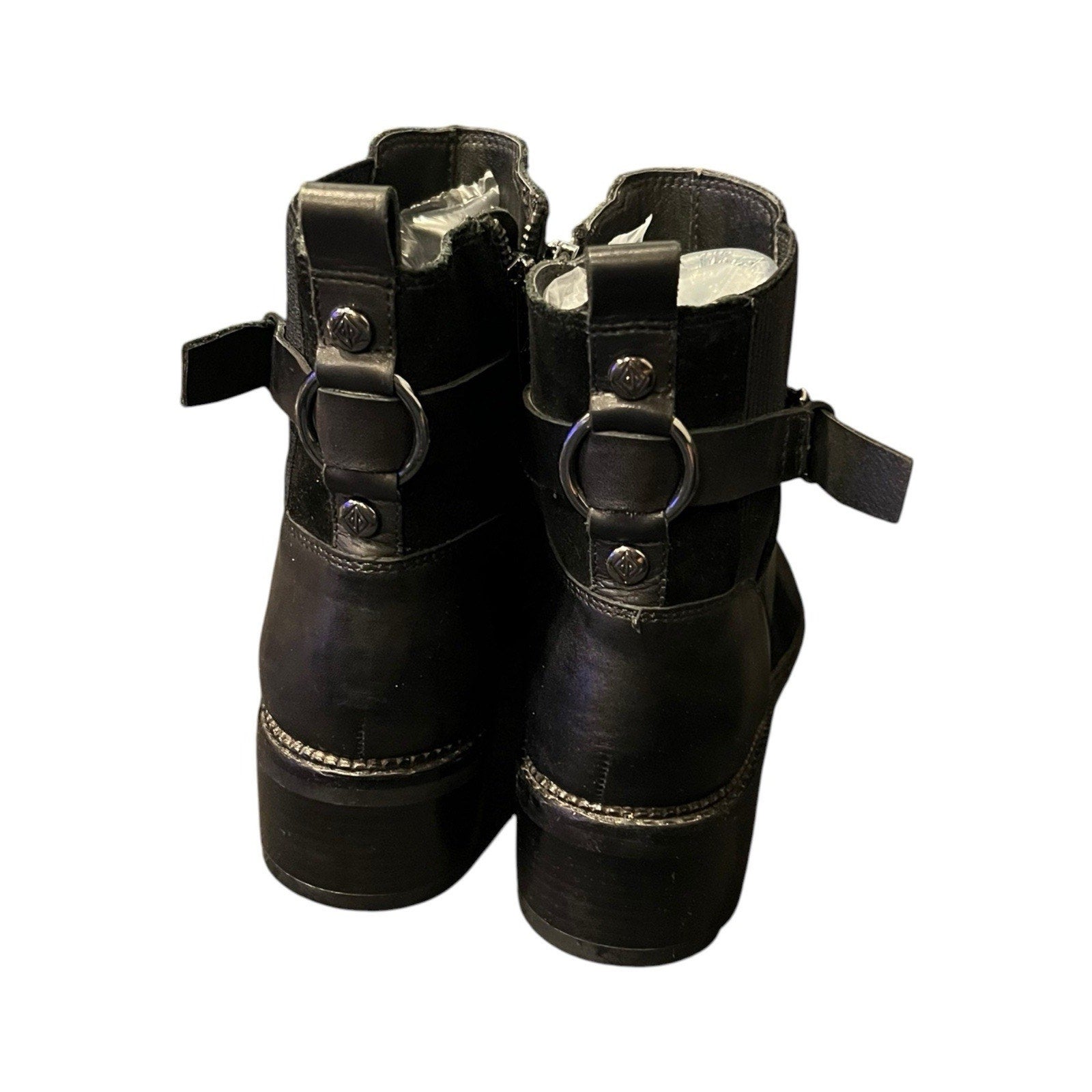 Donald Pliner Captain Black Suede Bootie Womens 8 M