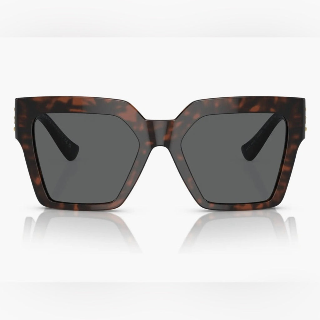 Versace Black Sunglasses with Gold Medusa Detail Havana $520