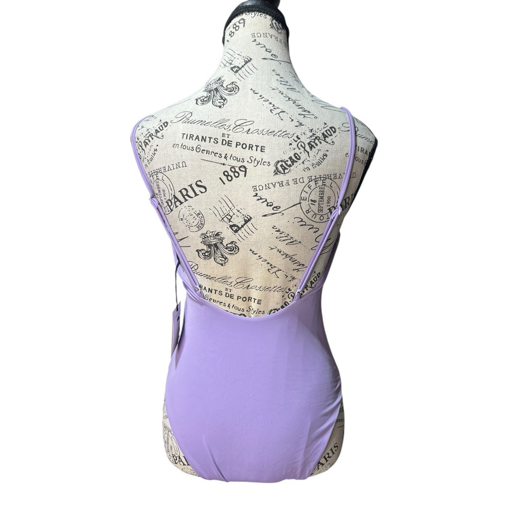 Onia Juliette one-piece swimsuit in lavender Womens Size M MSRP $129