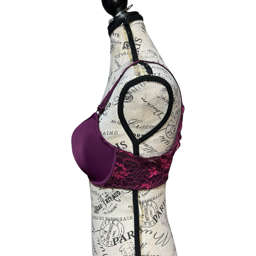 Wacoal Lightly Lined Maroon Bra Women’s Size 34D