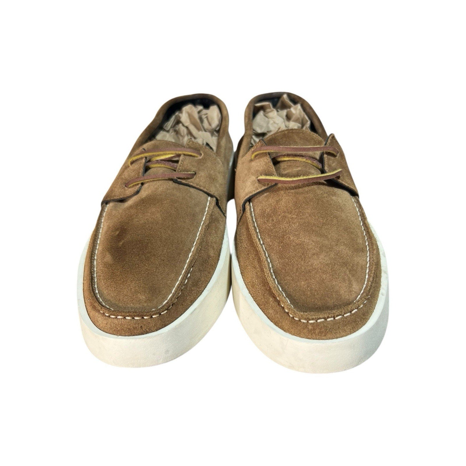 Fear of God Boat Sneakers in sigaro suede Mens Shoe Size 9