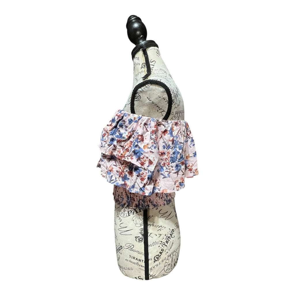 1. State Tiered Floral Strapless Top Women’s Size M NWOT