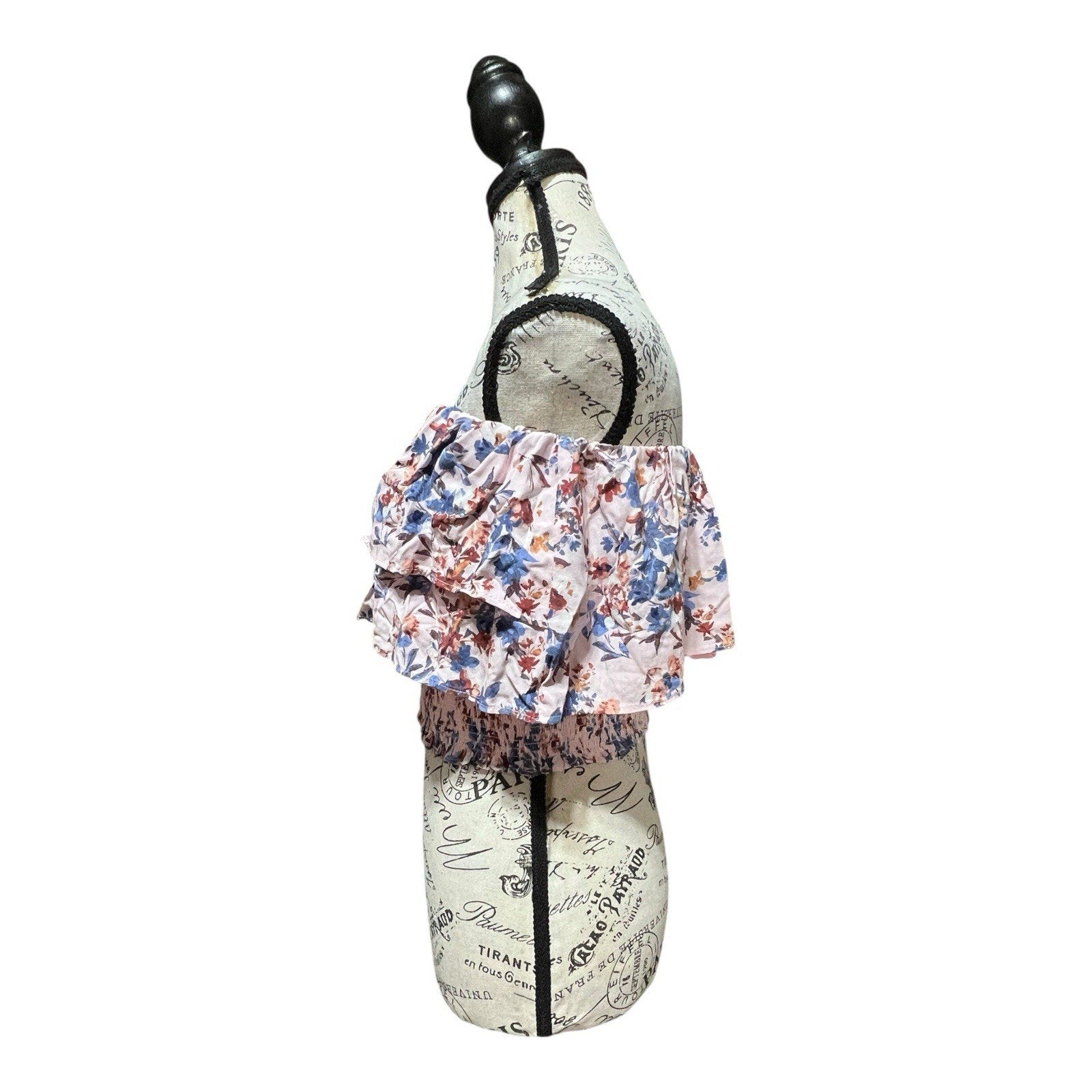 1. State Tiered Floral Strapless Top Women’s Size M NWOT