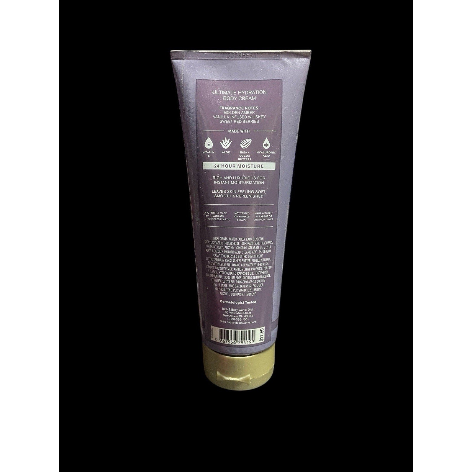 Bath And Body Works Aromatherapy Sweet Whiskey Body Cream 8 Oz New