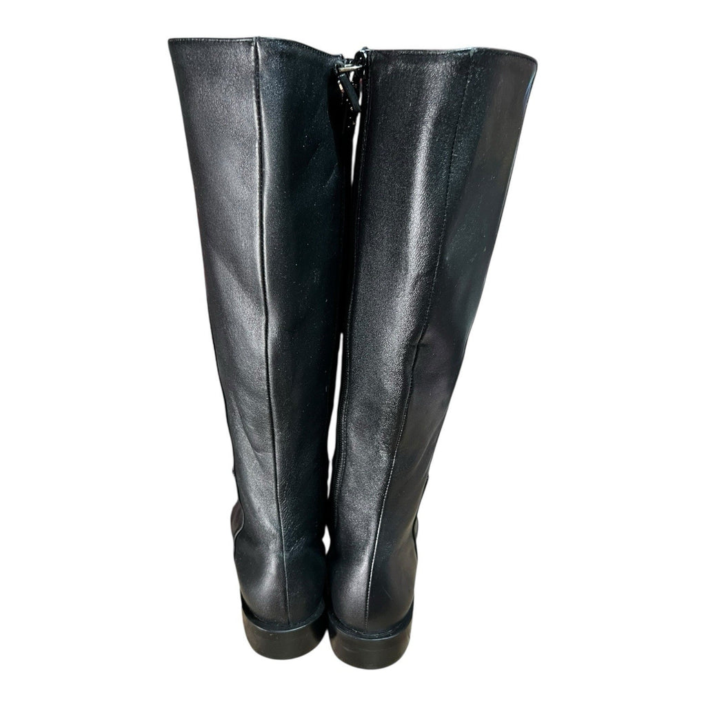 Stuart Weitzman Black Leather Riding Boots Women’s Size 6