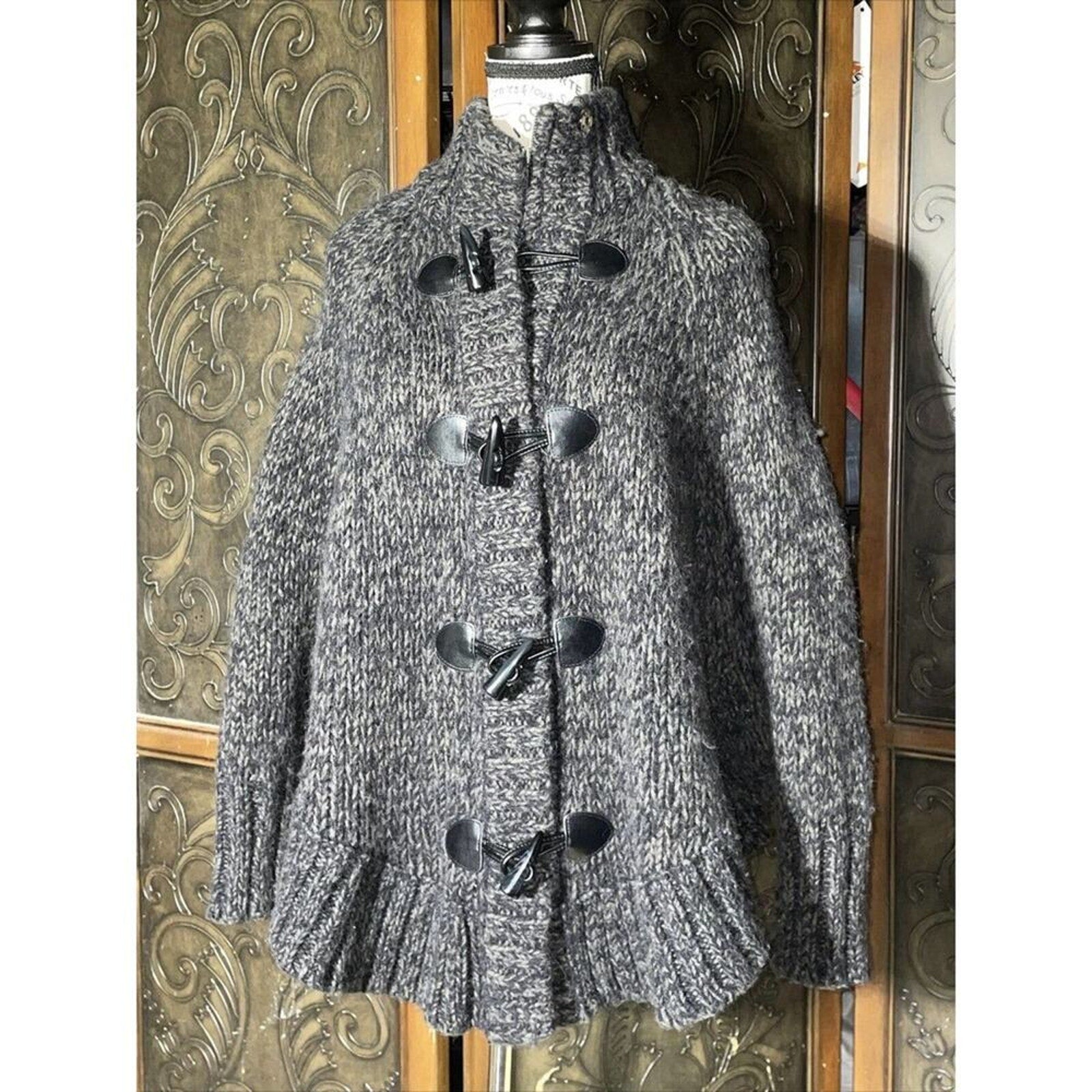 Michael Kors Alpaca Blend Knit Cardigan Full Zip Sweater jacket Womens's Size XS