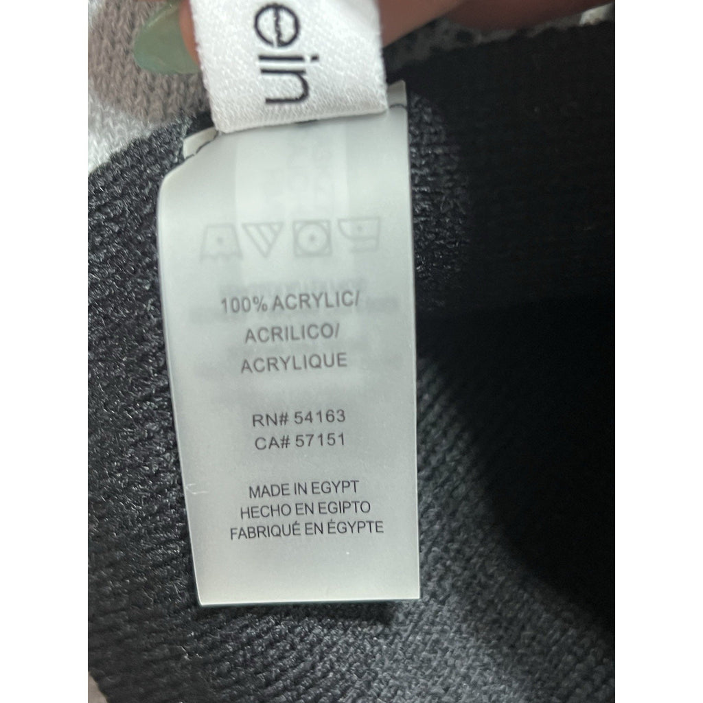 Calvin Klein Black And Gray Scarf And Beanie Set NWT $98 MSRP