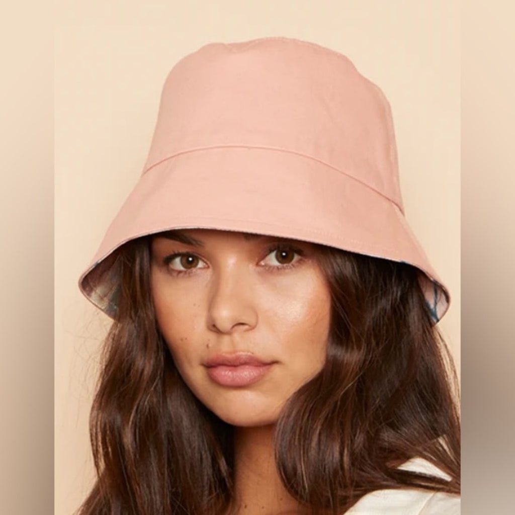 Eugenia Kim Reversible Floral Pink Bucket Hat NWT MSRP $225