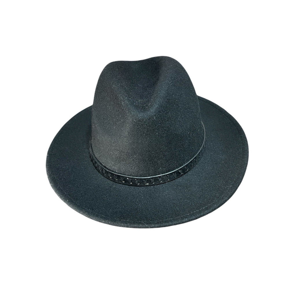 Treasure And Bond 100% Wool Black Fedora Hat NWT MSRP $49