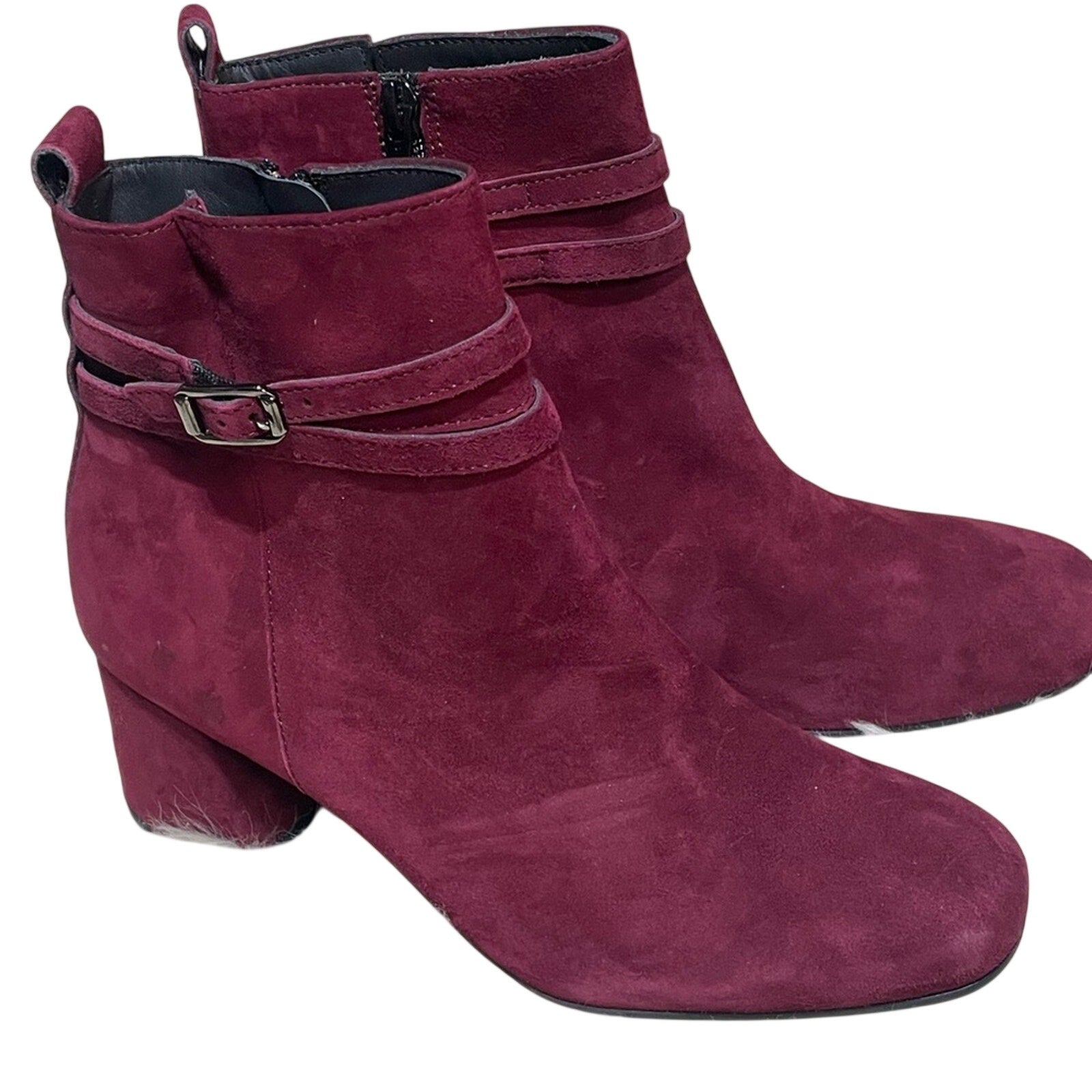 Paul Green Sydney Ankle Boot NWOB Burgundy Suede MSRP $499 shoe size 8.5