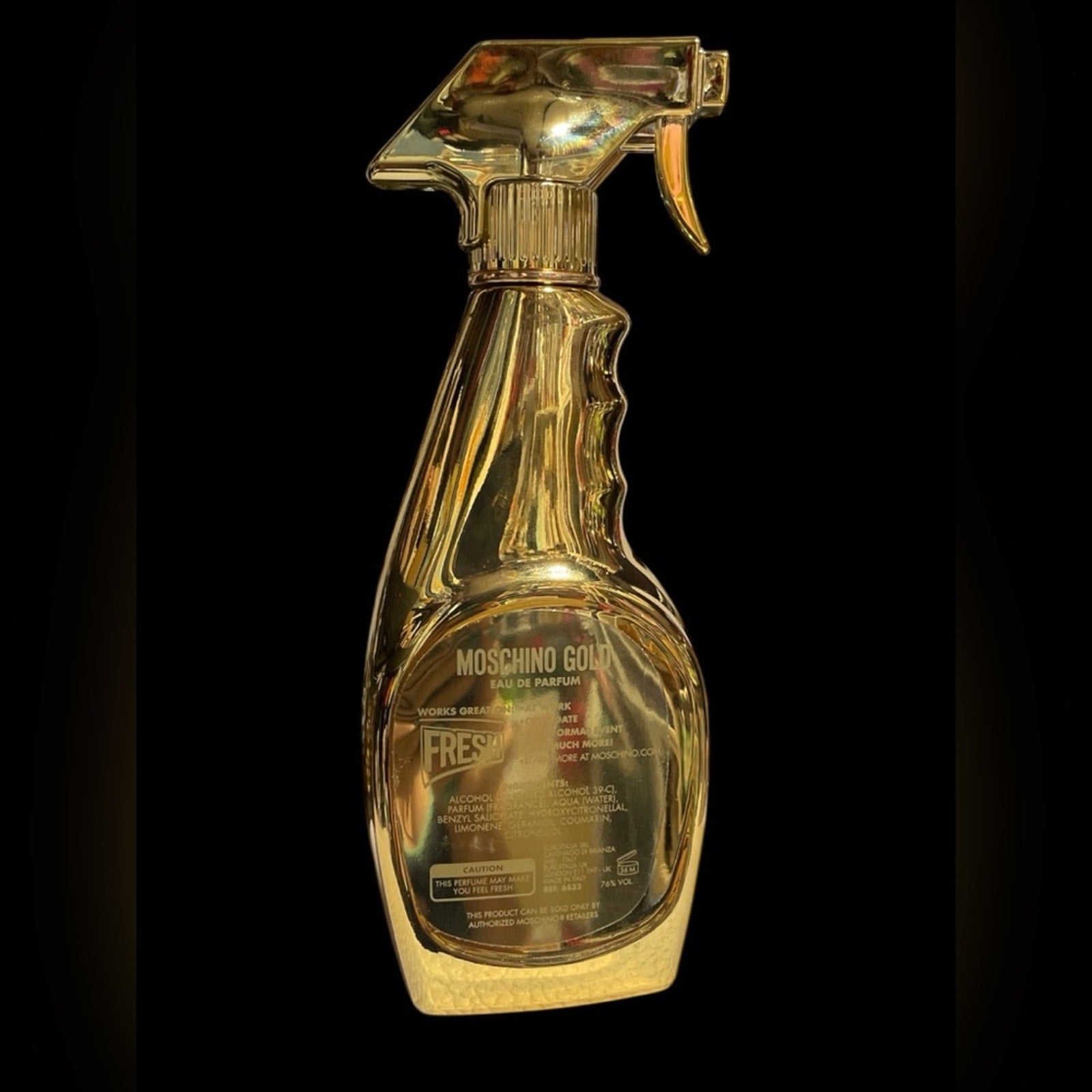 Moschino Gold Fresh Couture Spray Bottle Design 3.4 oz women’s New No Box