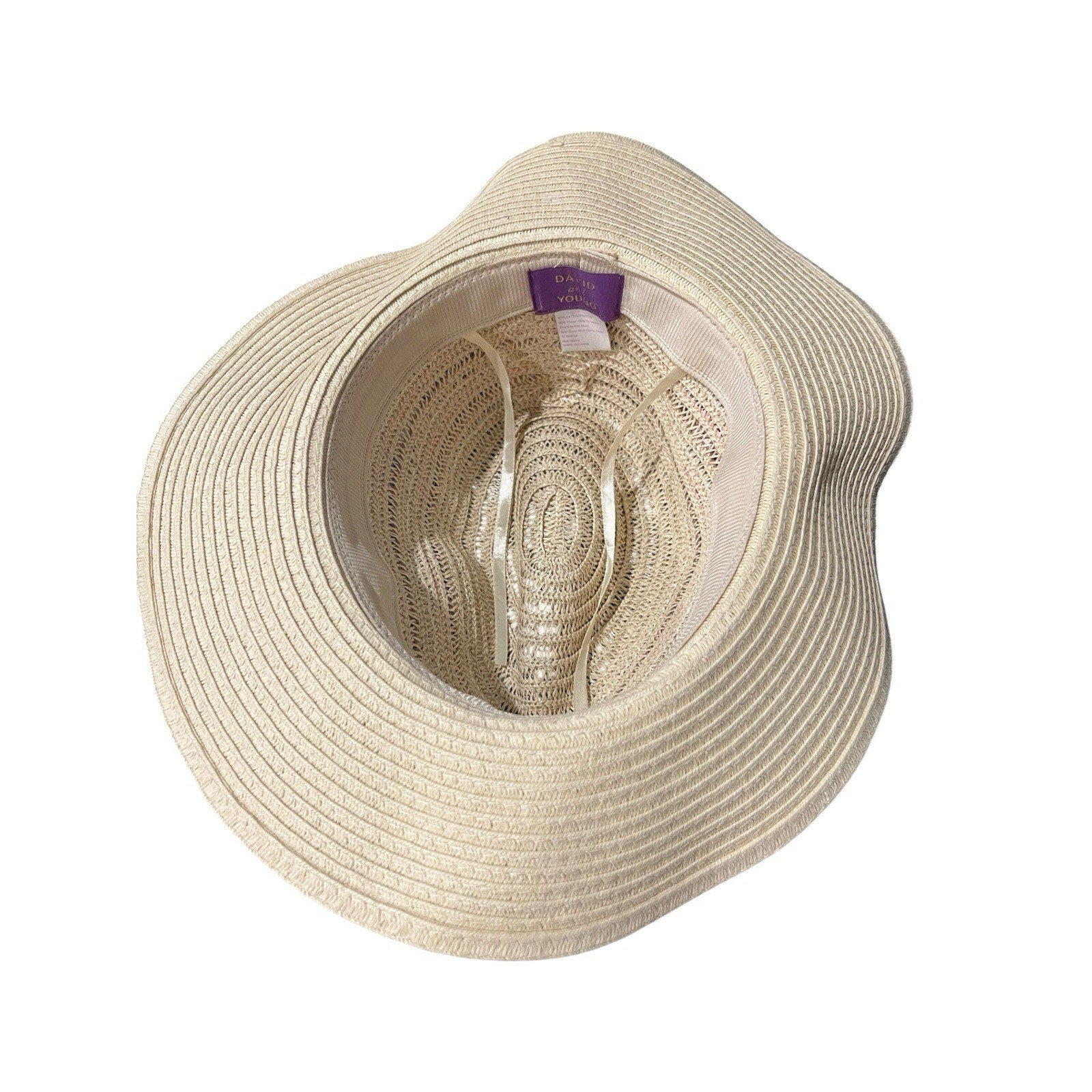 David & Young straw beach sun hat New