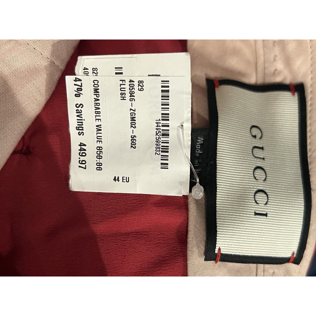 Gucci red tailored dress trousers featuring a classic straight-leg SZ 44 New