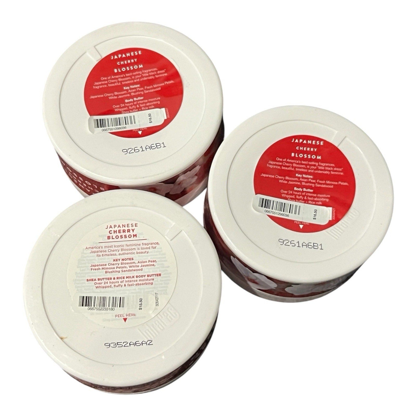 Bath And Body Works Japanese Cherry Blossom Body Butter Set Of 3