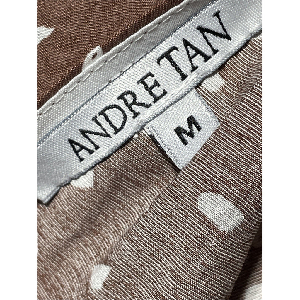 Andre Tan Boho Knit Dress – Nude-Taupe Brown, Medium, NWT + Rope Belt