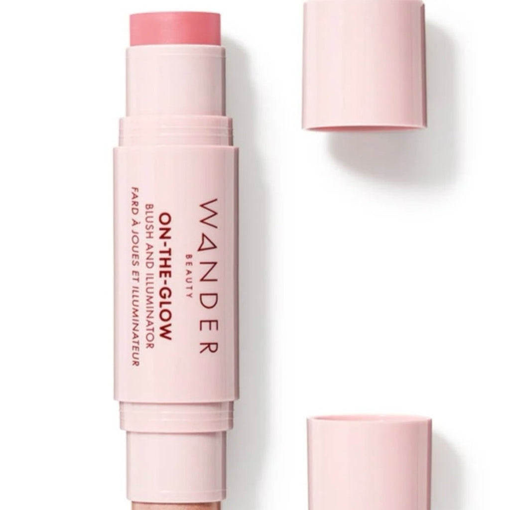 WANDER BEAUTY On-the-Glow Blush and Illuminator petal Pink / Nude Glow