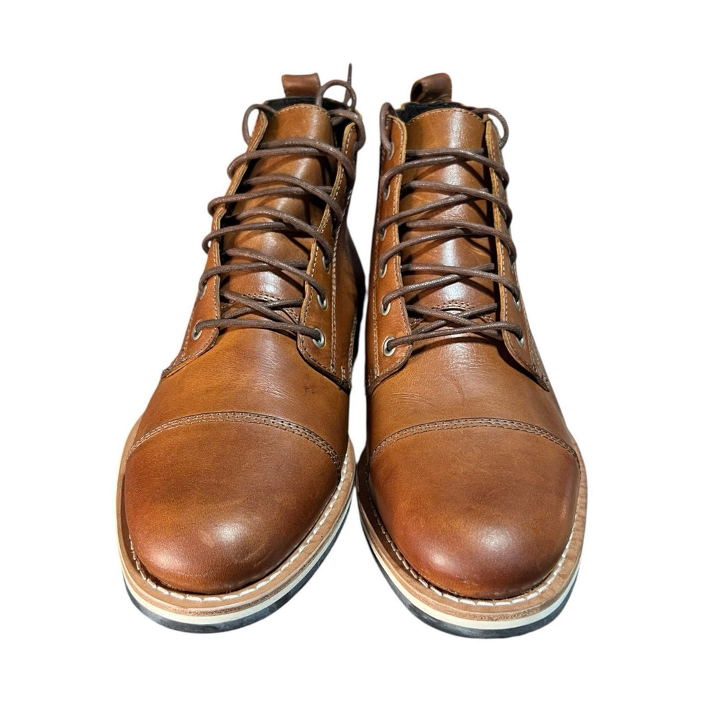 Helm The Hollis Teak Boot Brown Leather Men’s Shoe Size 10