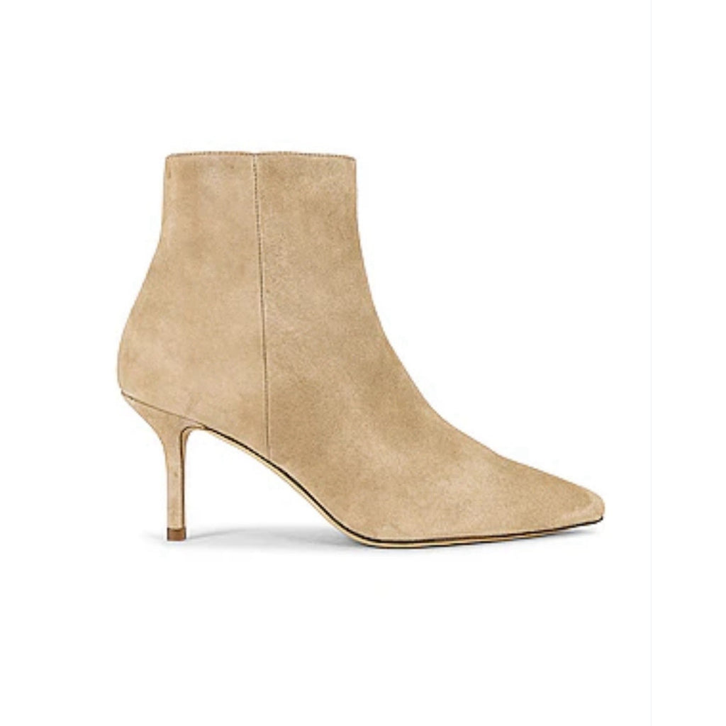 L'Agence Aimee booties Beige Suede Ankle Bootie Women’s Size EU 38