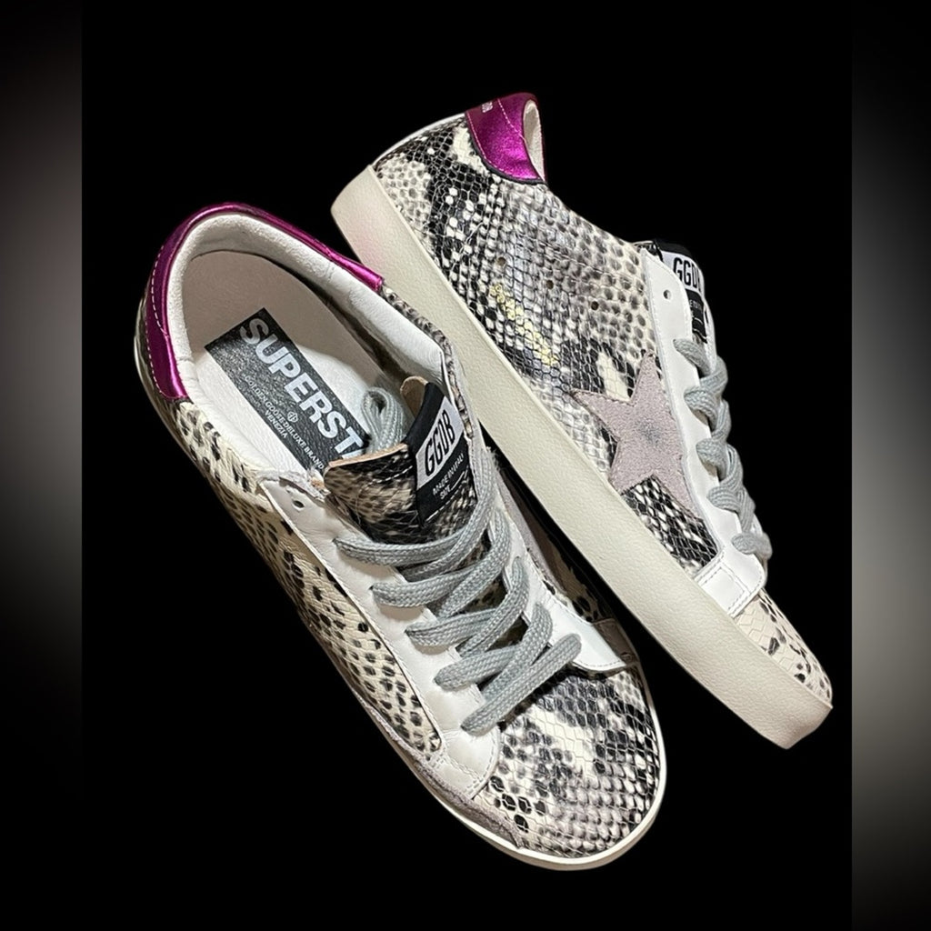 Golden Goose GGDB Superstar Snake Print sneakers , Women’s Shoe Size 9 EU40