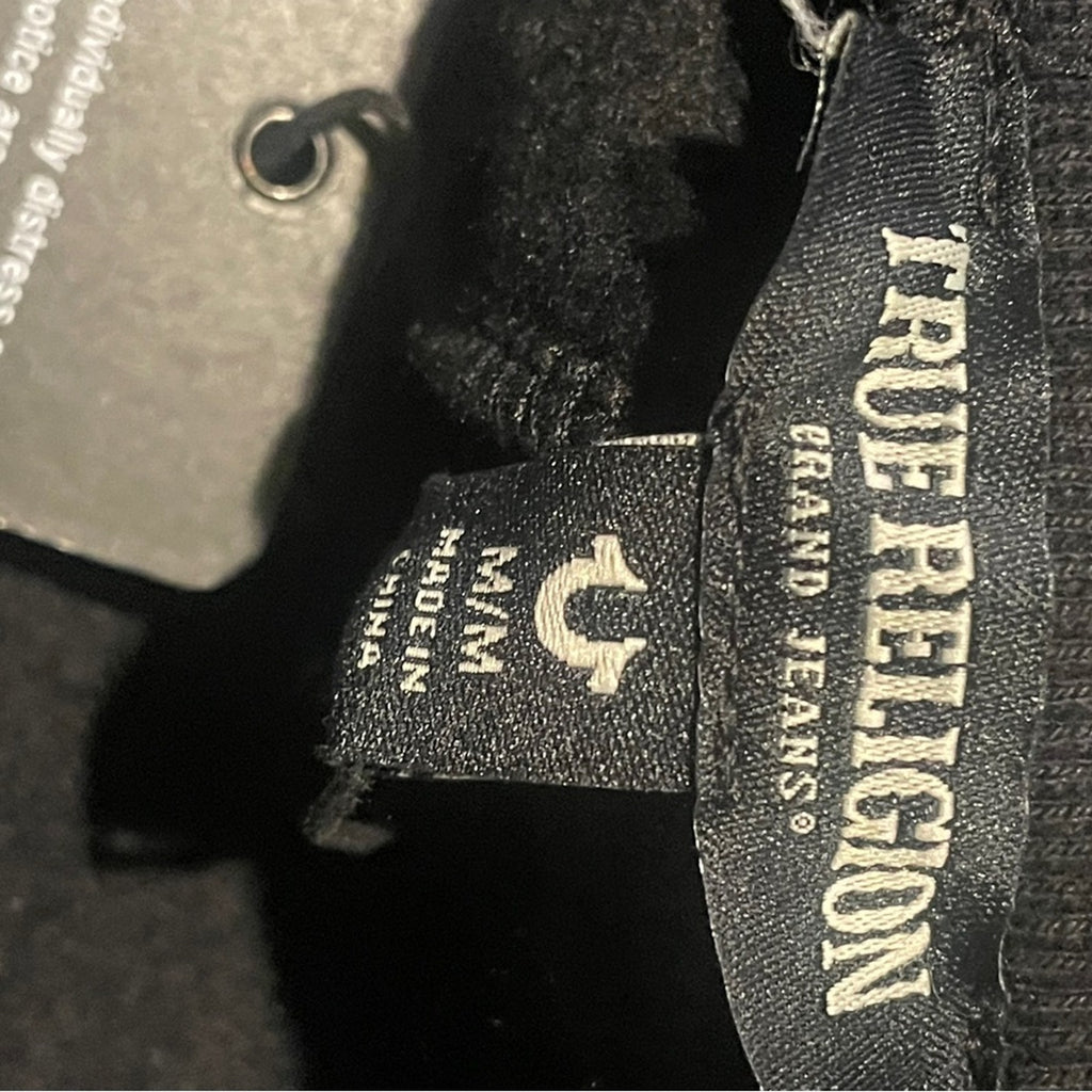 True Religion Black and White Athletic Women’s Shorts NWT MSRP $89 sz M