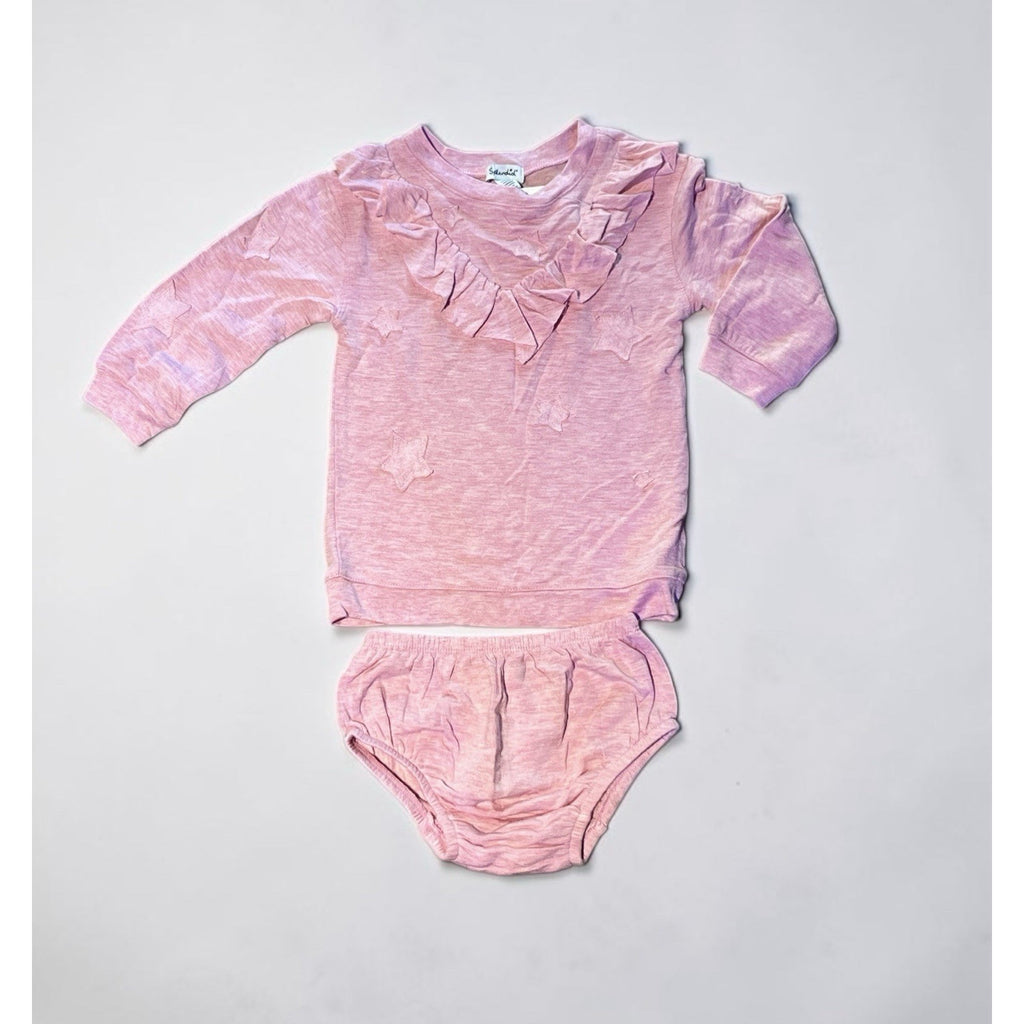 Splendid Shooting Star Dress & Bloomers Set in Pastel Pink Size 18-24M New