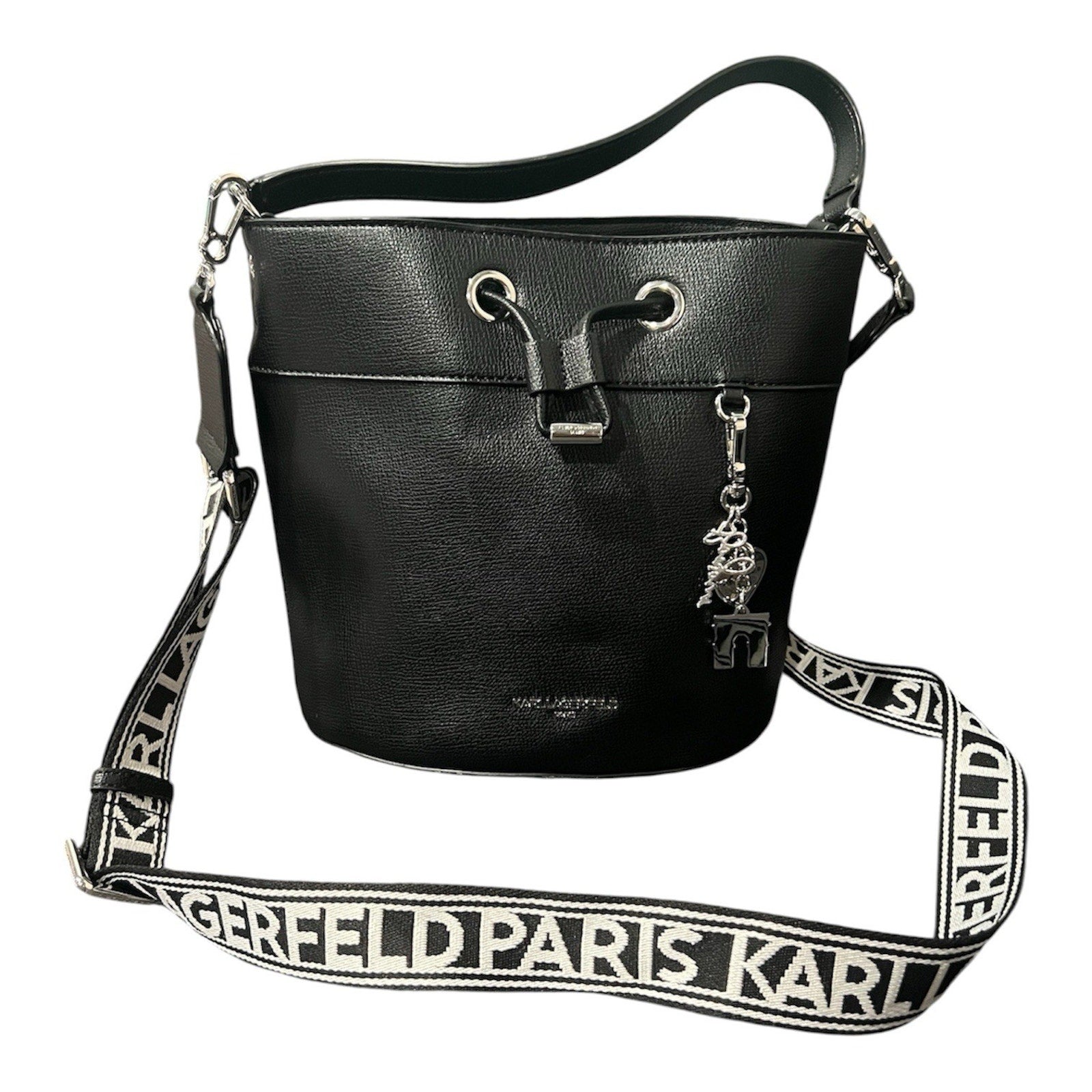 Karl Lagerfeld Paris Adele bucket bag Black Crossbody Bag