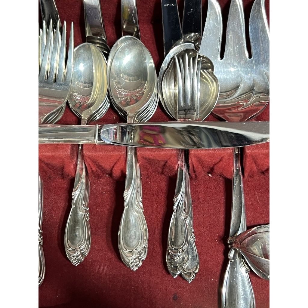 International Rhapsody Sterling Silver 94 Piece Silverware Set