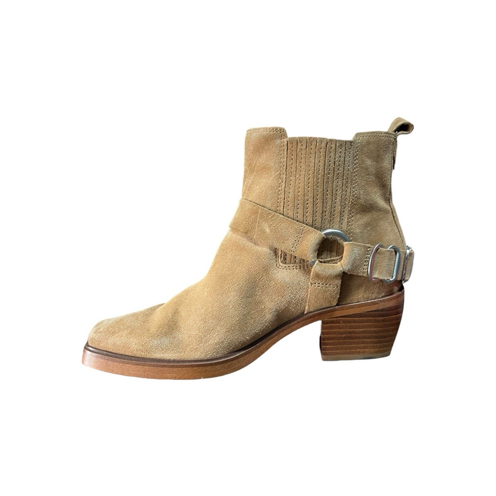 Sam Edelman Bellamie camel harness moto bootie Size 6.5M