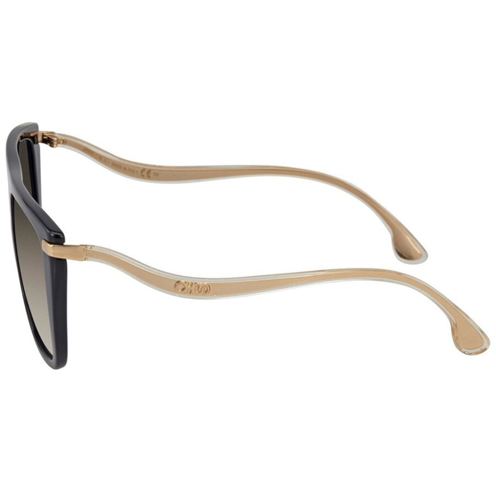 Jimmy Choo Stylish Black and Gold Sunglasses NWT MSRP $260