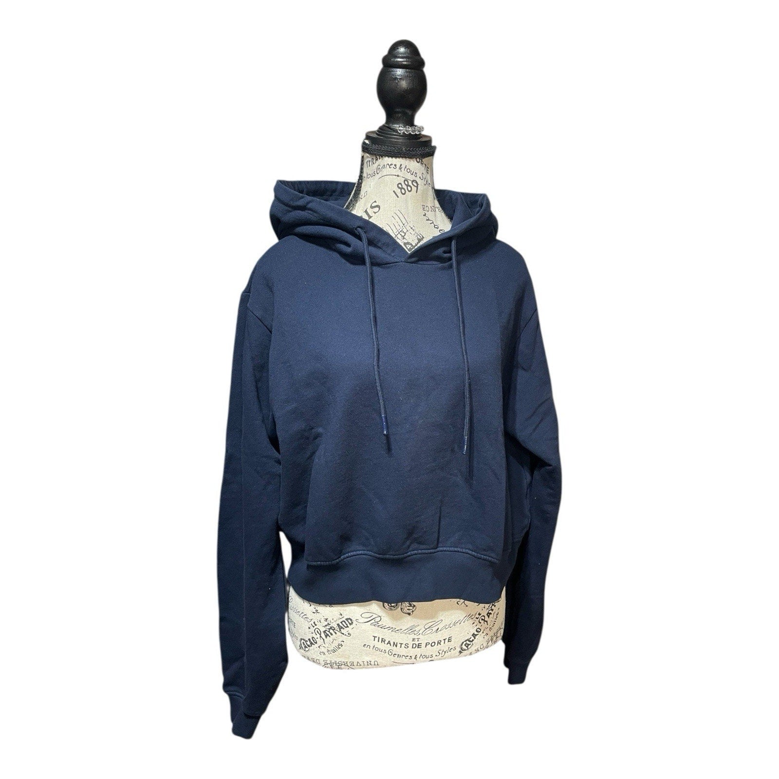 Cotton Citizen Navy Blue Hooded Sweater Size M New