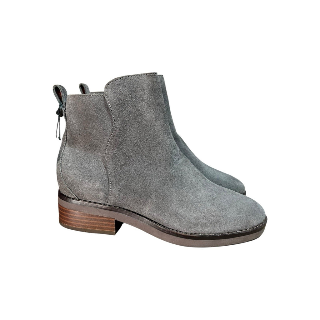 Cole Haan Gray Suede Ankle Bootie Womens Shoes Size 5B