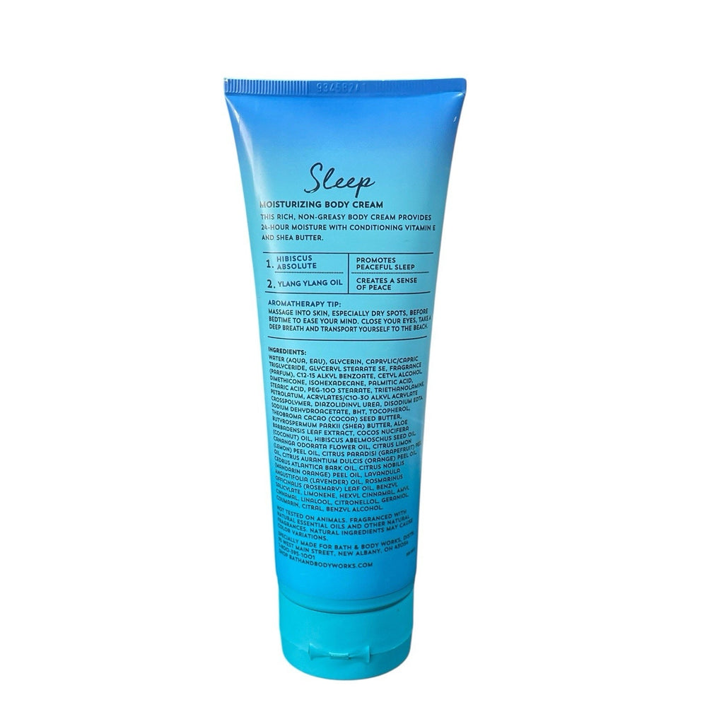 Bath & Body Works Sleep Island Edition Hibiscus Lang Lang Body Cream 8oz