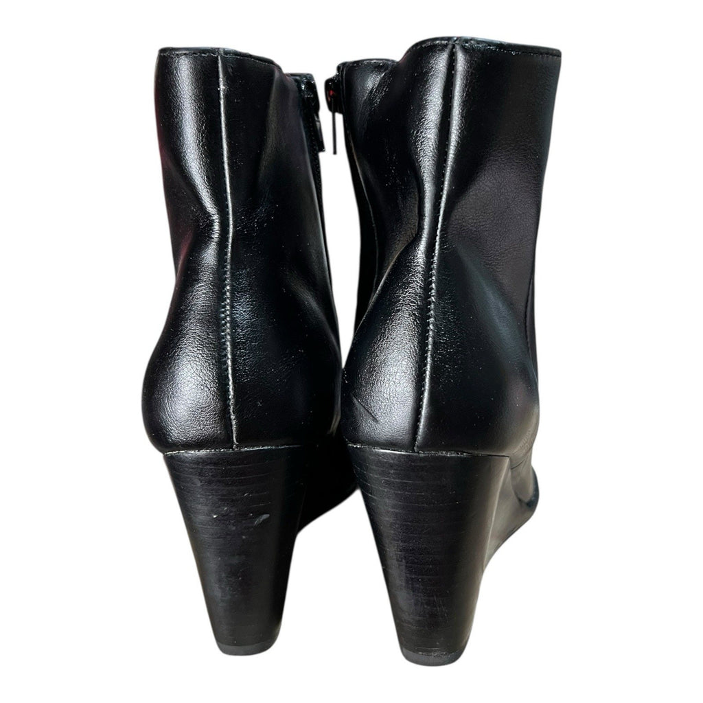 Dolce Vita Rupart Wedge Heel Black Ankle Boots Women’s Size 9