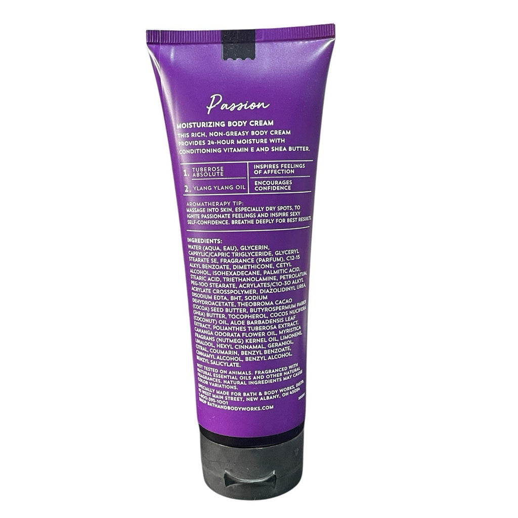 Bath & Body Works Passion Tuberose and Lang Lang Body Cream, 8 ounces New