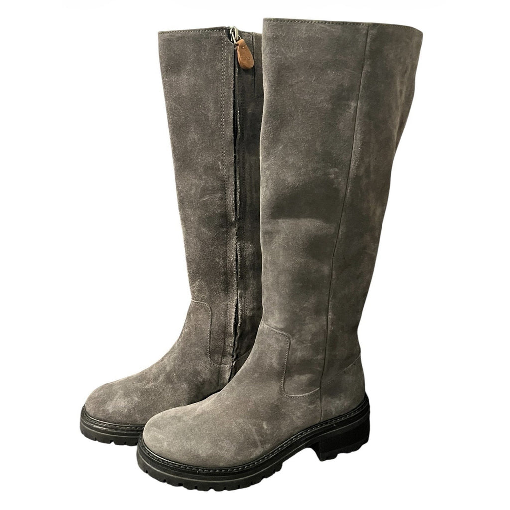 Gentle Souls by Kenneth Cole Women's Brandon Knee-High Boots Gray suede Sz 7
