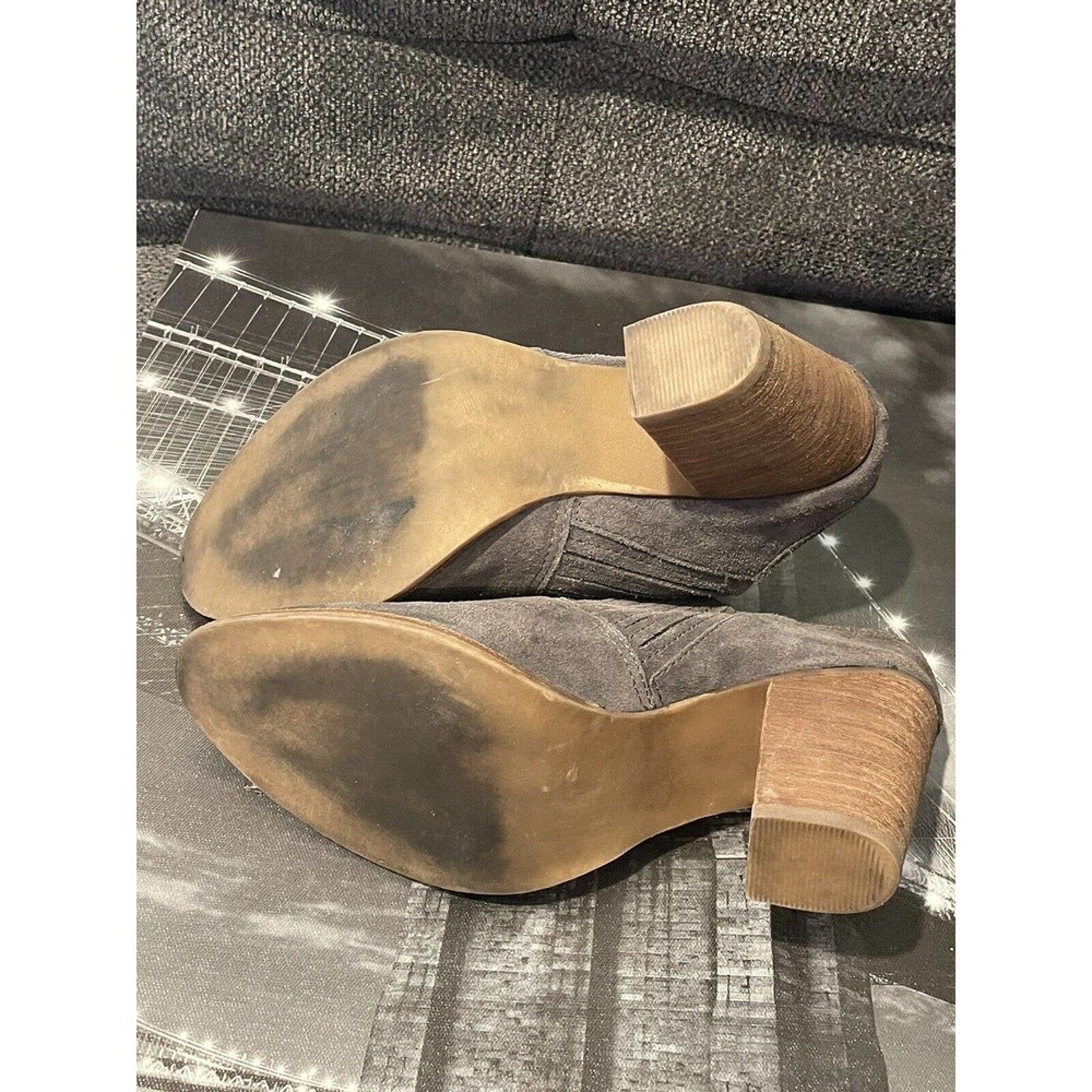 Steve‎ Madden Mertta Grey Suede Muels Women's Shoe Size 8M