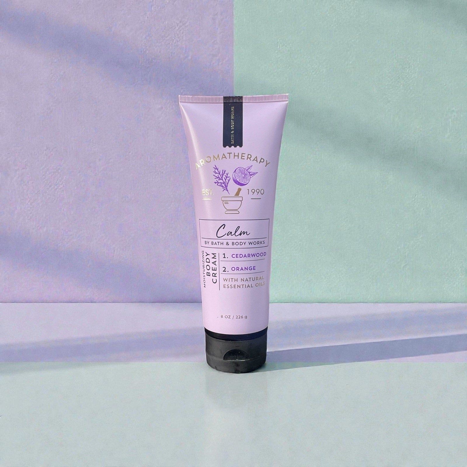 Bath & Body Works Aromatherapy Calm Cedarwood Orange Body Cream 8 oz New