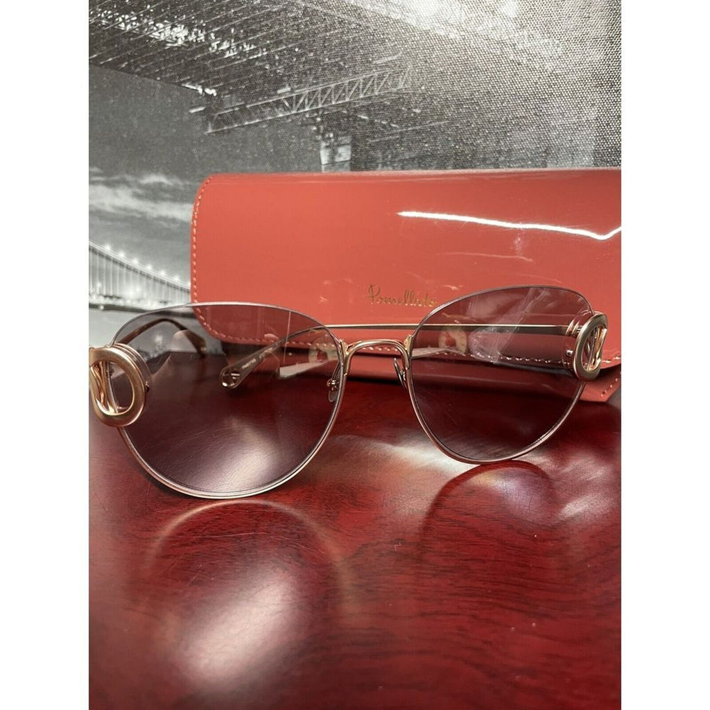 Pomellato‎ Gold Frame Pink Lens Sunglasses NWT MSRP $769