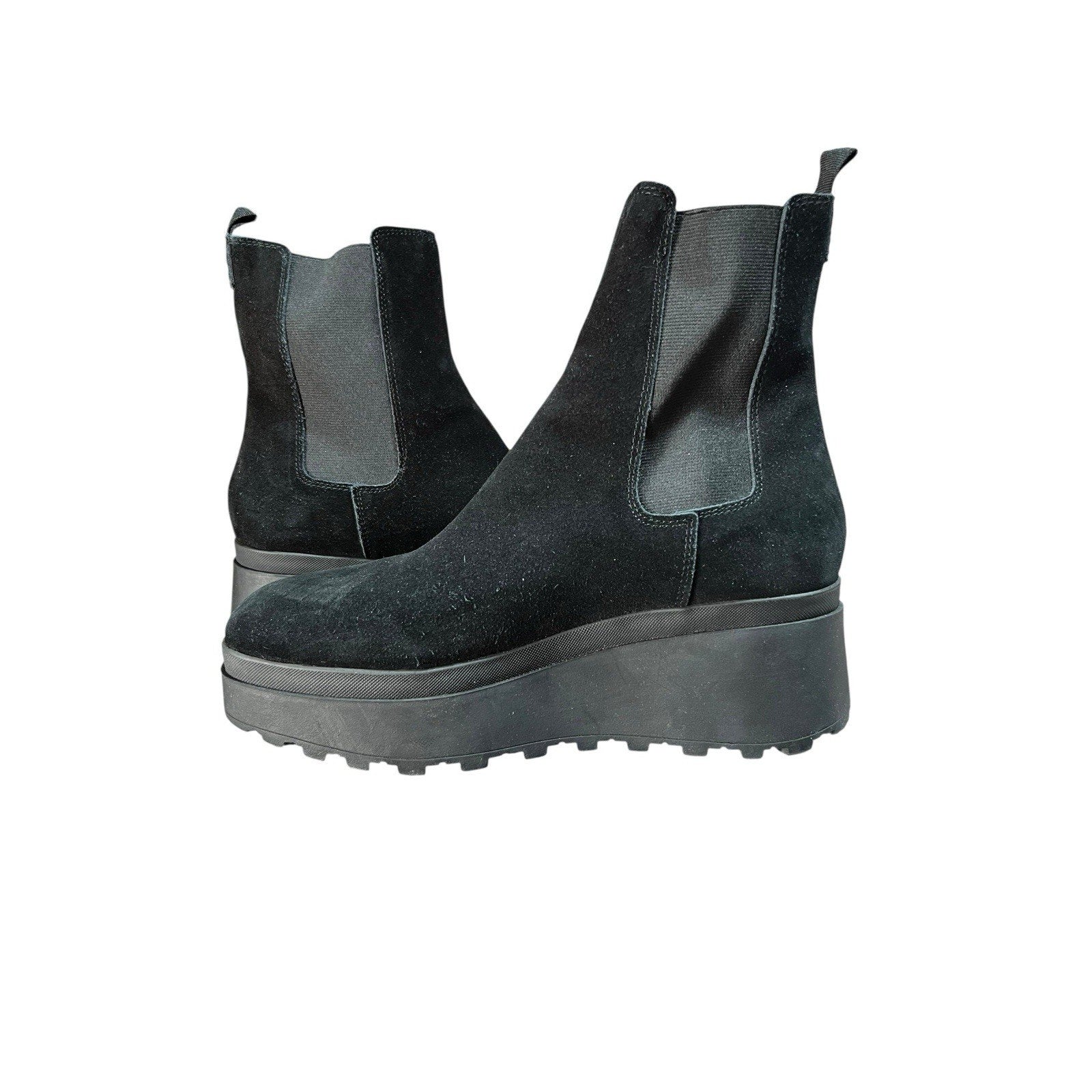 Calvin Klein Jeans Black Suede Ankle Booties Women’s Size 9M