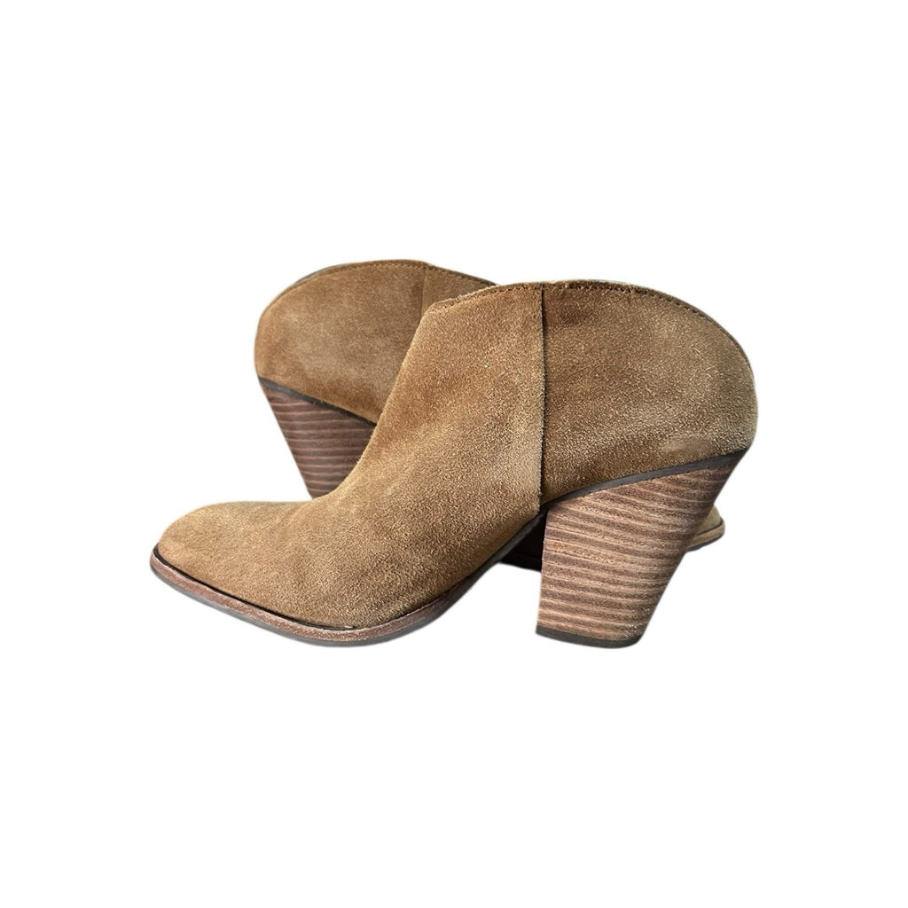Dolce Vita Haken brown suede slip-on ankle booties Women’s Shoe Size 5.5