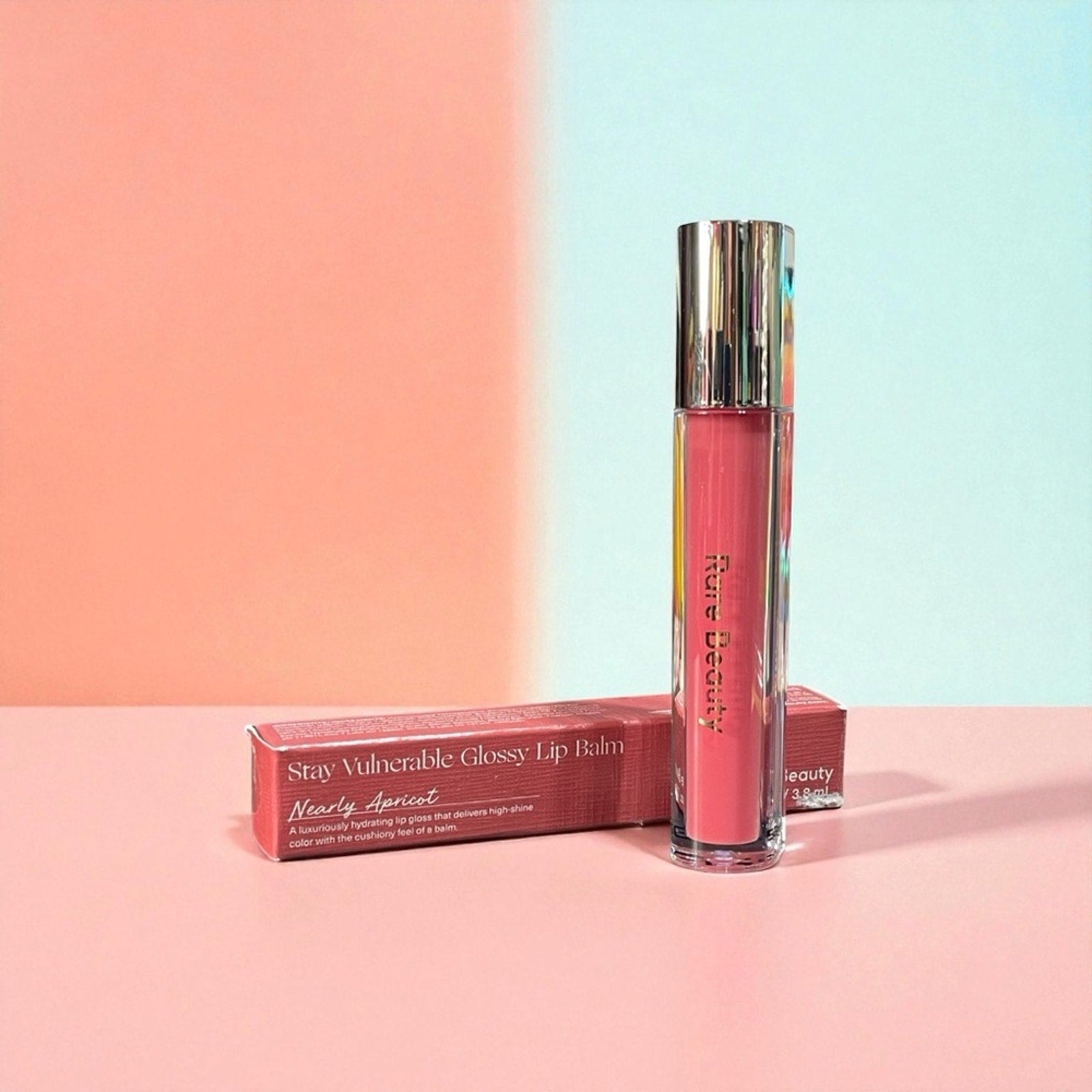 Rare Beauty Glossy Lip Balm - Nearly Apricot NIB