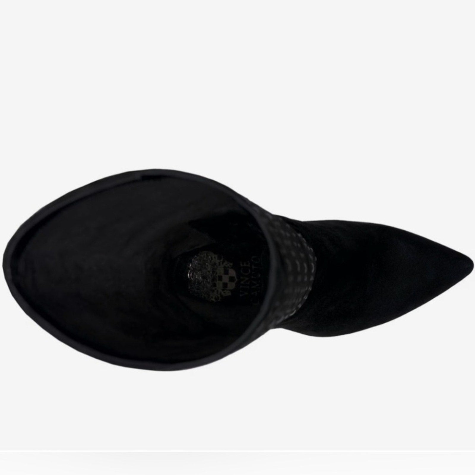 Vince Camuto Panaryaz  Black Suede Knee-High Boots with Fringe New 8.5 $285 MSRP