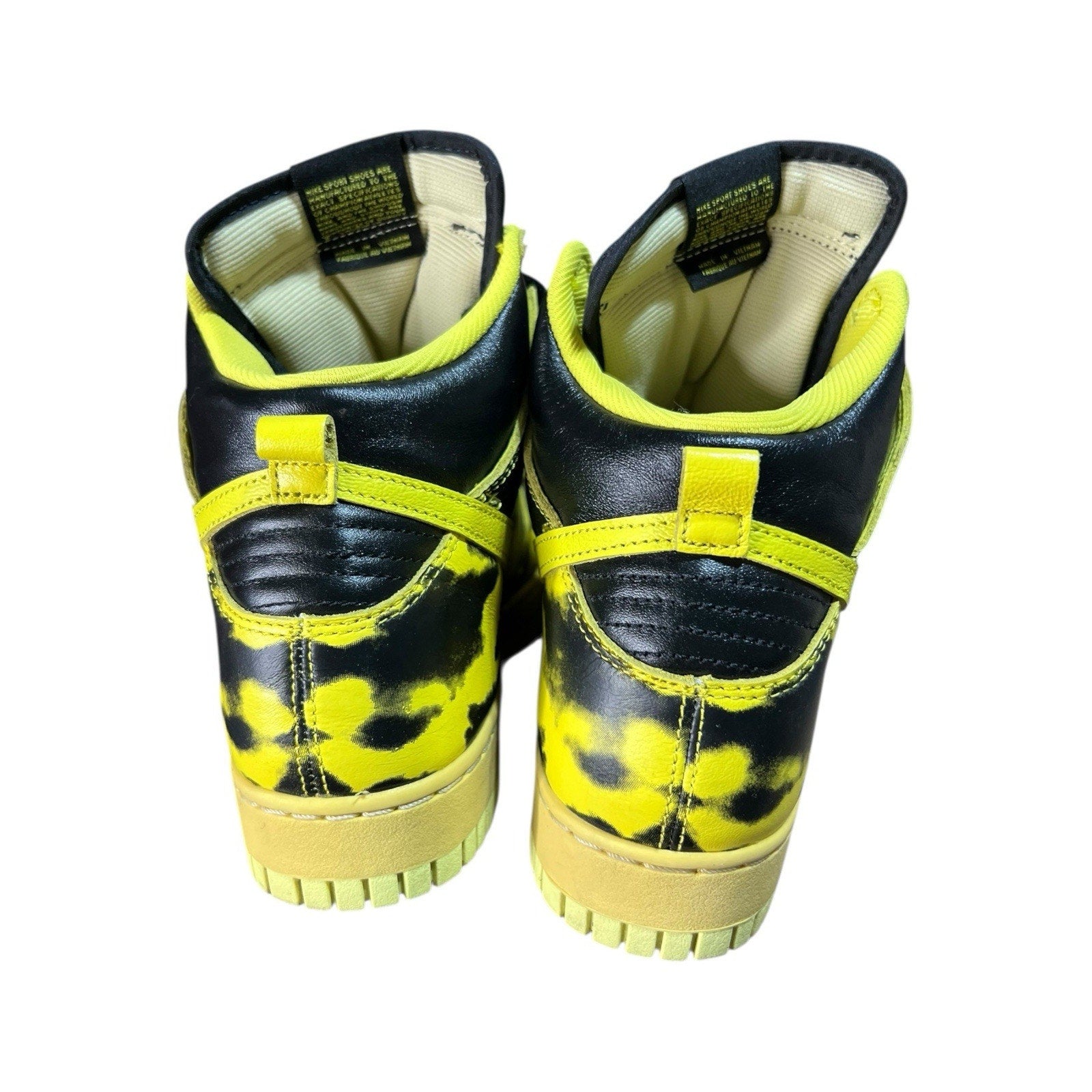 Nike Dunk High 1985 "Yellow Acid Wash" sneakers Mens Size 10