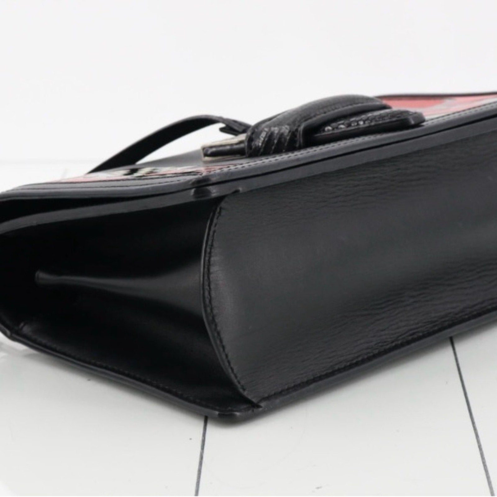 Loewe Barcelona Tulip Black and Pink Shoulder Bag with COA