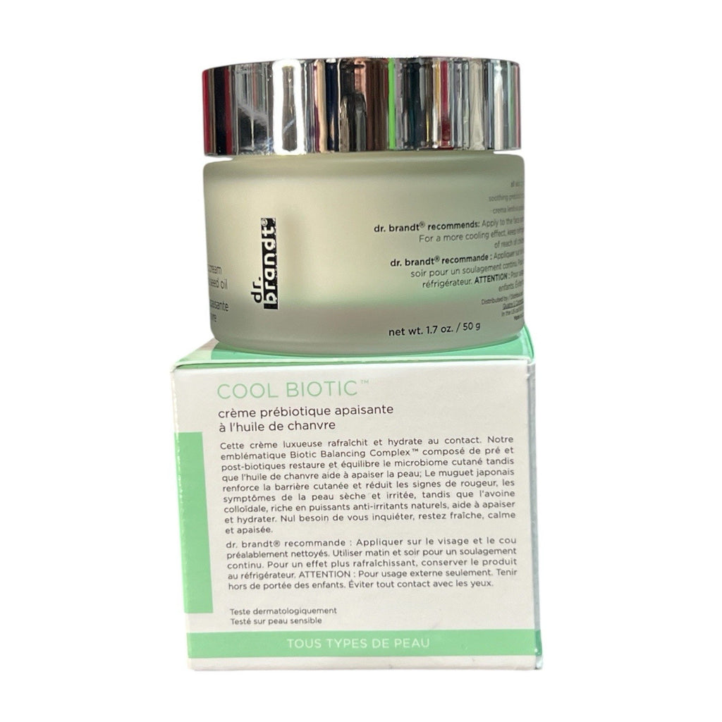Dr. Brandt Cool Biotic Soothing Prebiotic Cream 1.7 Oz New