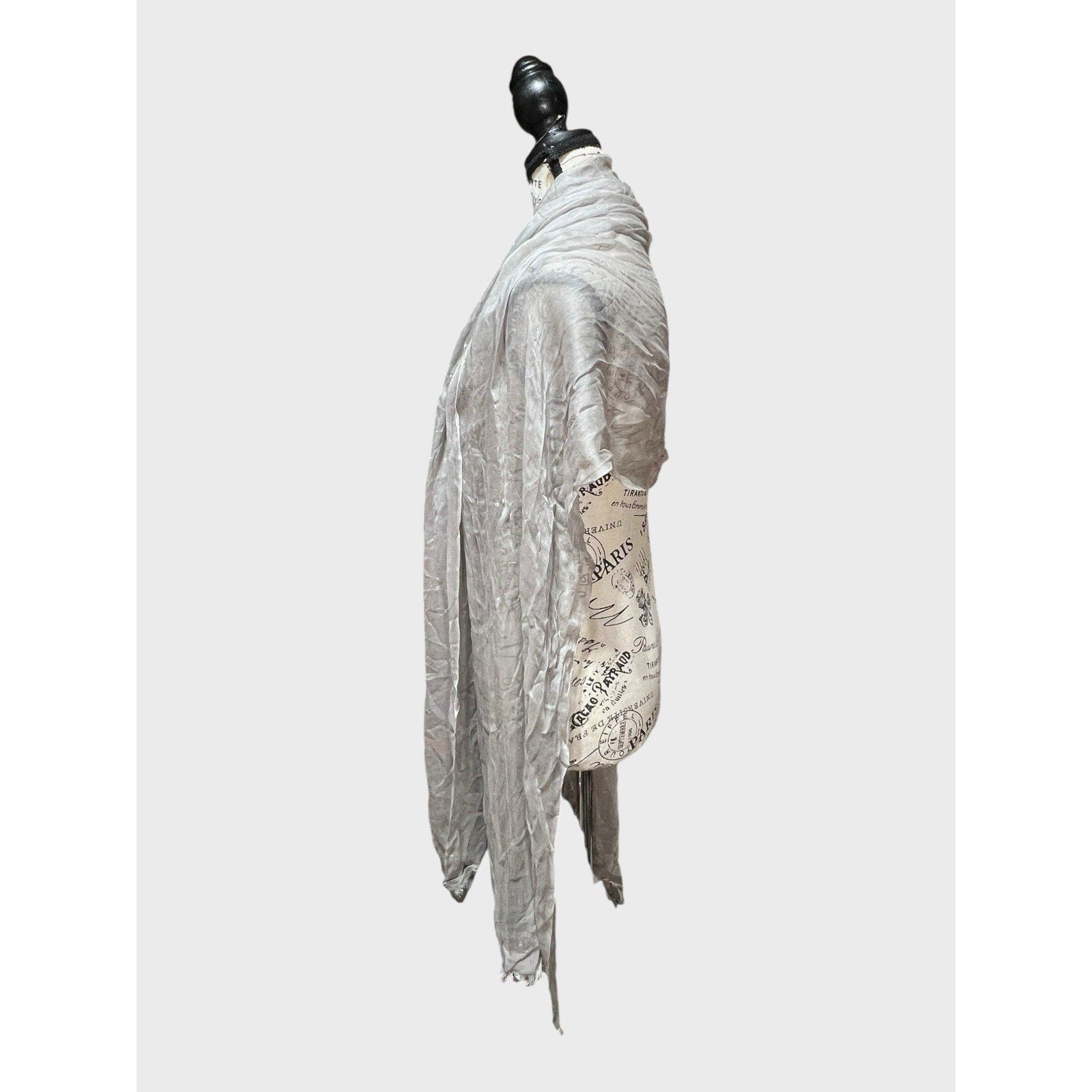 Nordstrom 30% Silk Gray Shawl/ Scarf