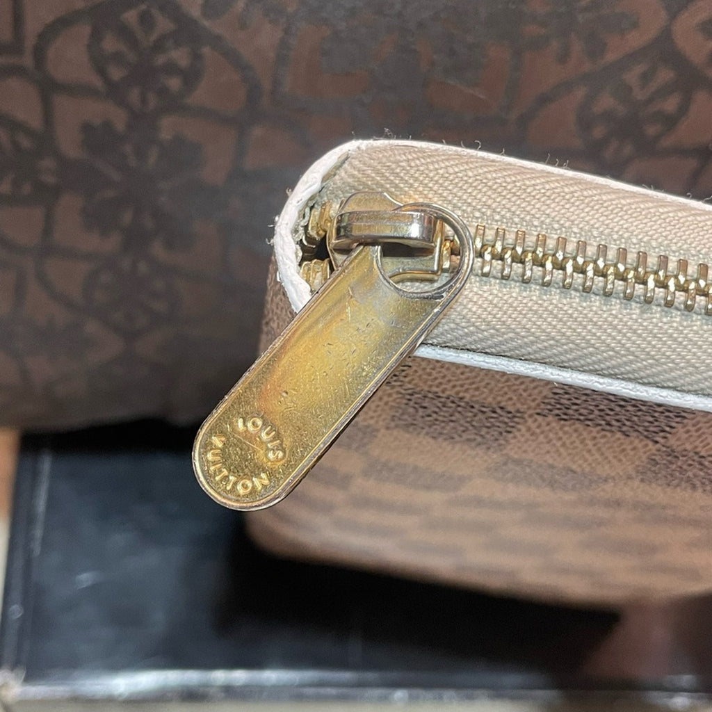Louis Vuitton Azure large Organizer Wallet Full zip. Comes with a COA
