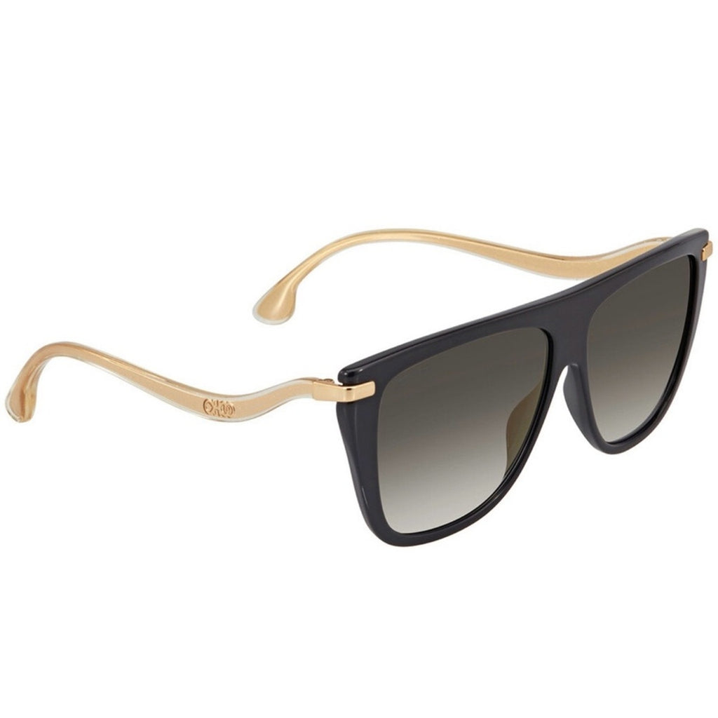 Jimmy Choo Stylish Black and Gold Sunglasses NWT MSRP $260