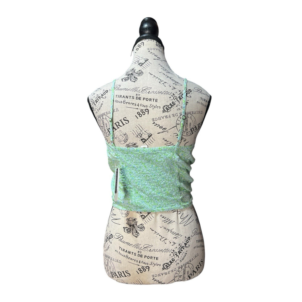 BP floral printed, smocked crop tank top Size XS