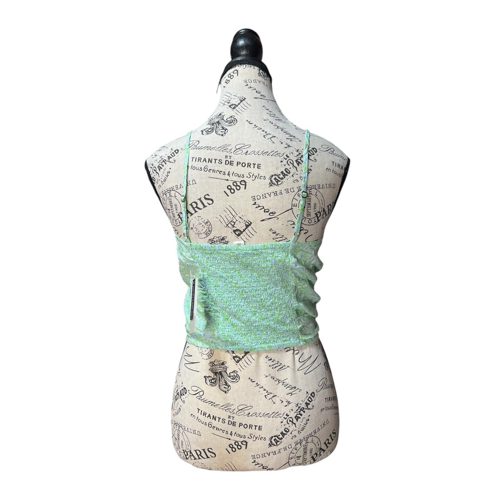 BP floral printed, smocked crop tank top Size XS